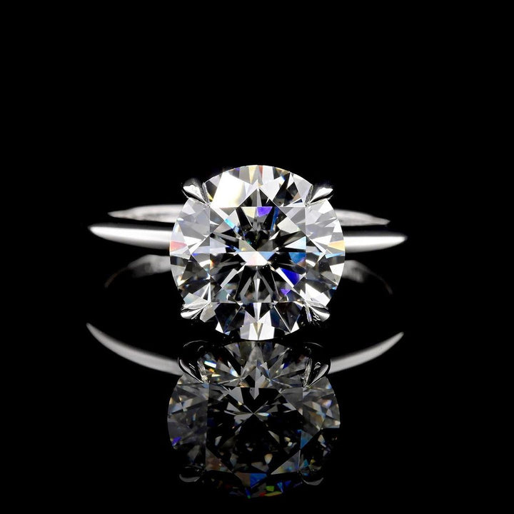 1.50ct-2.50ct Round Cut Lab Grown Hidden Halo Diamond Engagement Ring