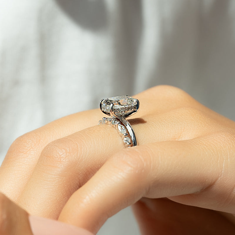 Tension set engagement ring, Vintage-inspired engagement ring, Art deco engagement ring, Victorian engagement ring, Edwardian engagement ring, Contemporary 