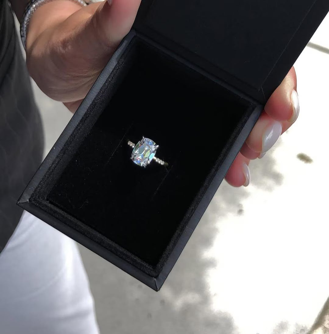 2.5CT Diamond Ring
Contemporary Bridal
Anniversary Diamond Ring
Custom Lab Diamond
Cushion Wedding Ring
