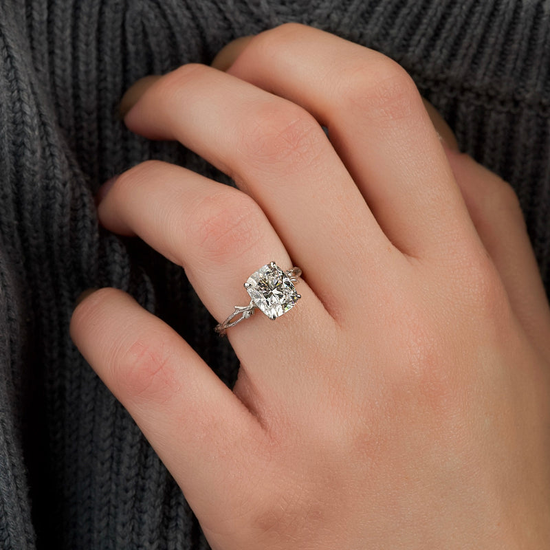  Cushion elegant engagement ring, Cushion whimsical engagement ring, Cushion glamorous engagement ring,