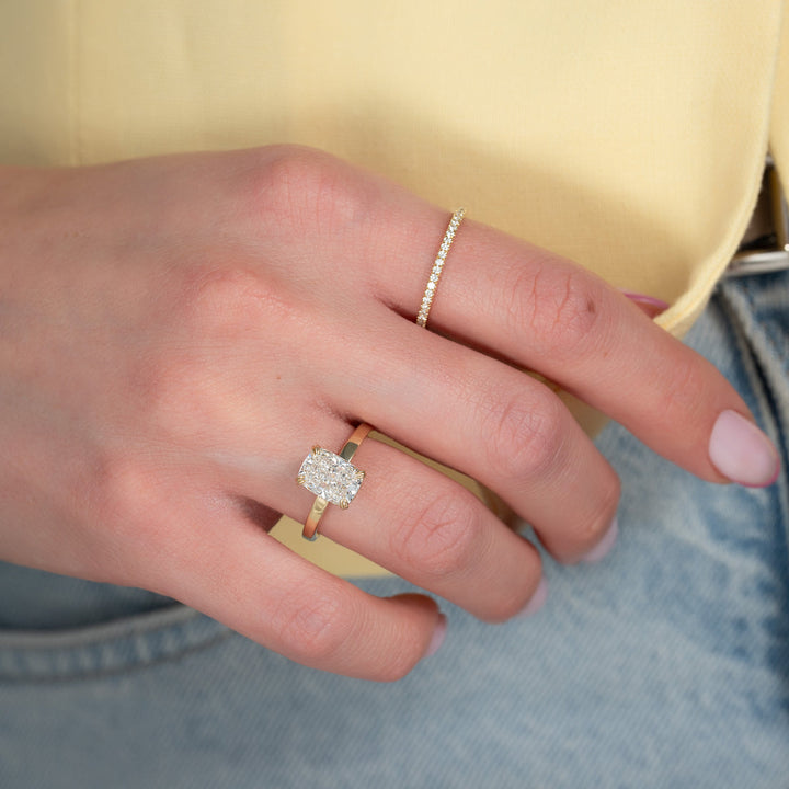 Cushion high-quality engagement ring, Cushion cheap engagement ring, Cushion best engagement ring,