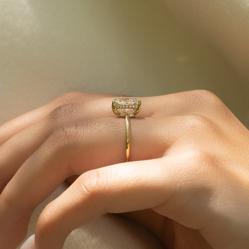 Cushion budget engagement ring, Cushion expensive engagement ring, Cushion high-quality 