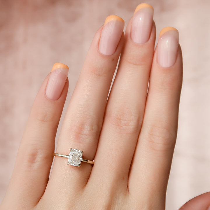 Cushion classic engagement ring, Cushion modern engagement ring, Cushion three-stone engagement ring, Cushion side stone engagement ring, Cushion cathedral engagement ring, Cushion bezel engagement ring, Cushion tension set engagement ring