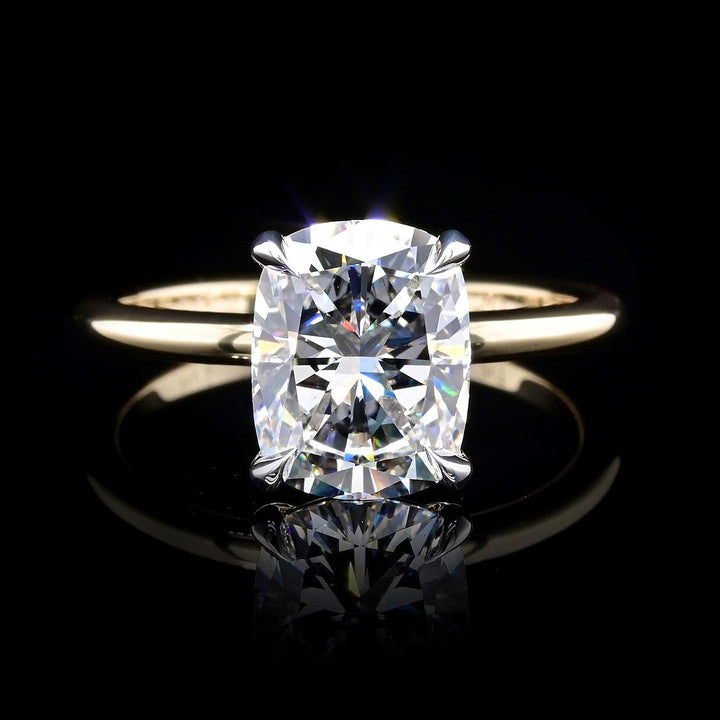 2.50ct-3.50ct Elongated Cushion Cut Lab Grown Diamond Engagement Ring