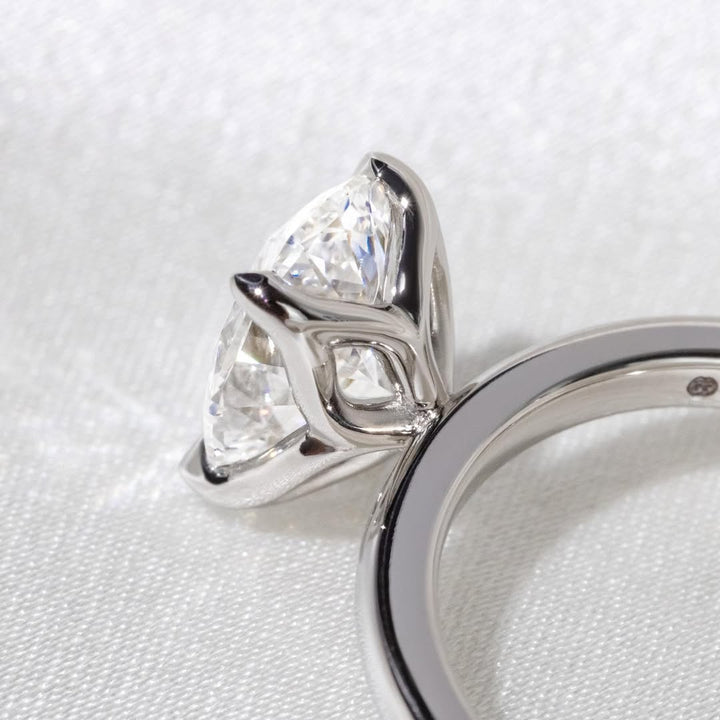 3.56 CT Oval  Lab Grown Diamond Solitaire Style Engagement Ring