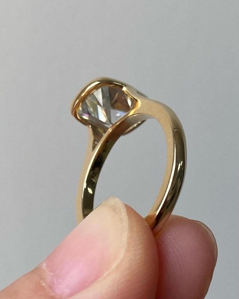 E Color Lab Diamond
Sustainable Engagement Ring
Old Mine Cushion Ring
Vintage Style Ring
3.00 Carat Cushion
Ethical Diamond Ring
Old Mine Solitaire
