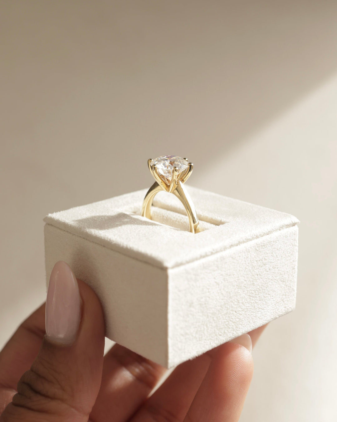 2.50ct-3.50ct Round Cut Lab Grown Diamond Solitaire Engagement Ring