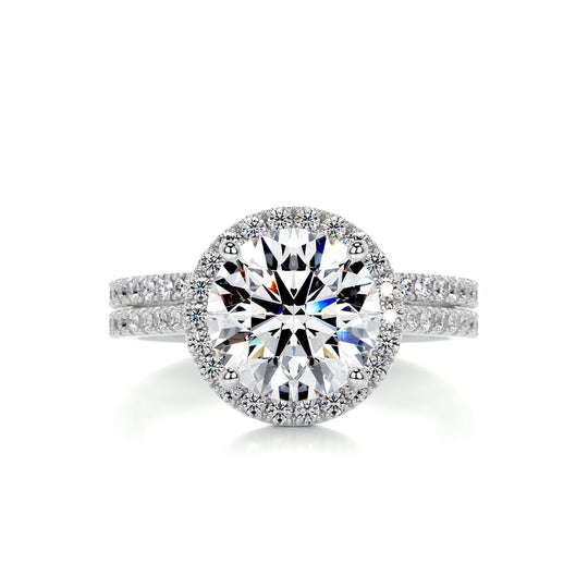 Lab-Grown Bridal Ring Set – Emerald Fine Jewelry