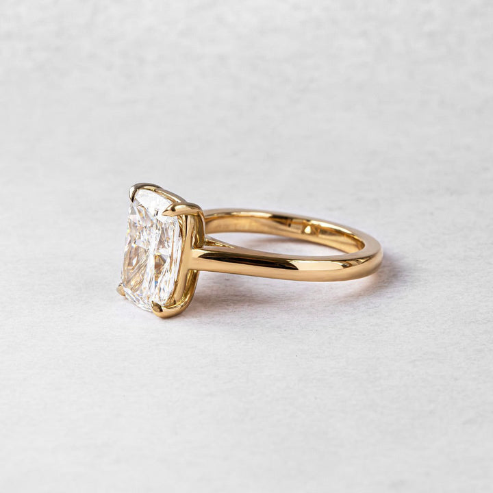 4.5 CT Cushion  Lab Grown Diamond Solitaire Style Engagement Ring