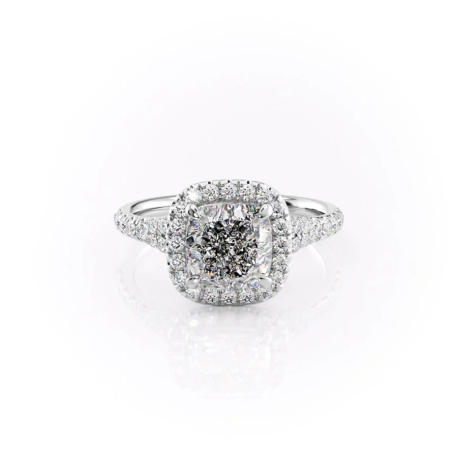 Lab Created Diamond
Cushion Cut Bridal
Ethical Diamond Ring
Halo Engagement Ring
2.00 Carat Cushion
Lab Diamond Jewelry
High Clarity Diamond
