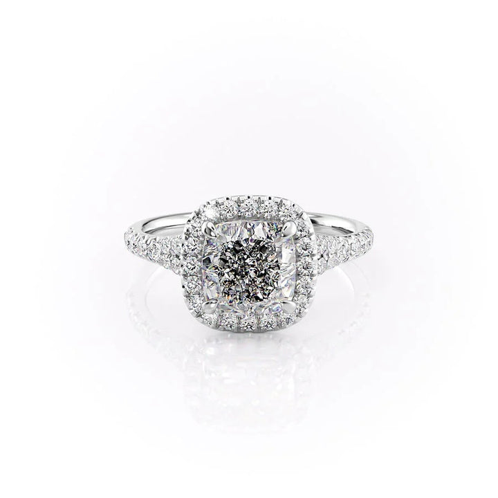 Lab Created Diamond
Cushion Cut Bridal
Ethical Diamond Ring
Halo Engagement Ring
2.00 Carat Cushion
Lab Diamond Jewelry
High Clarity Diamond
