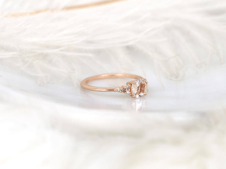 Round Cut Diamond
Peach Bridal Jewelry
Champagne Gold Ring
Sustainable Luxury
Eco Friendly Ring
Peach Gemstone Ring

