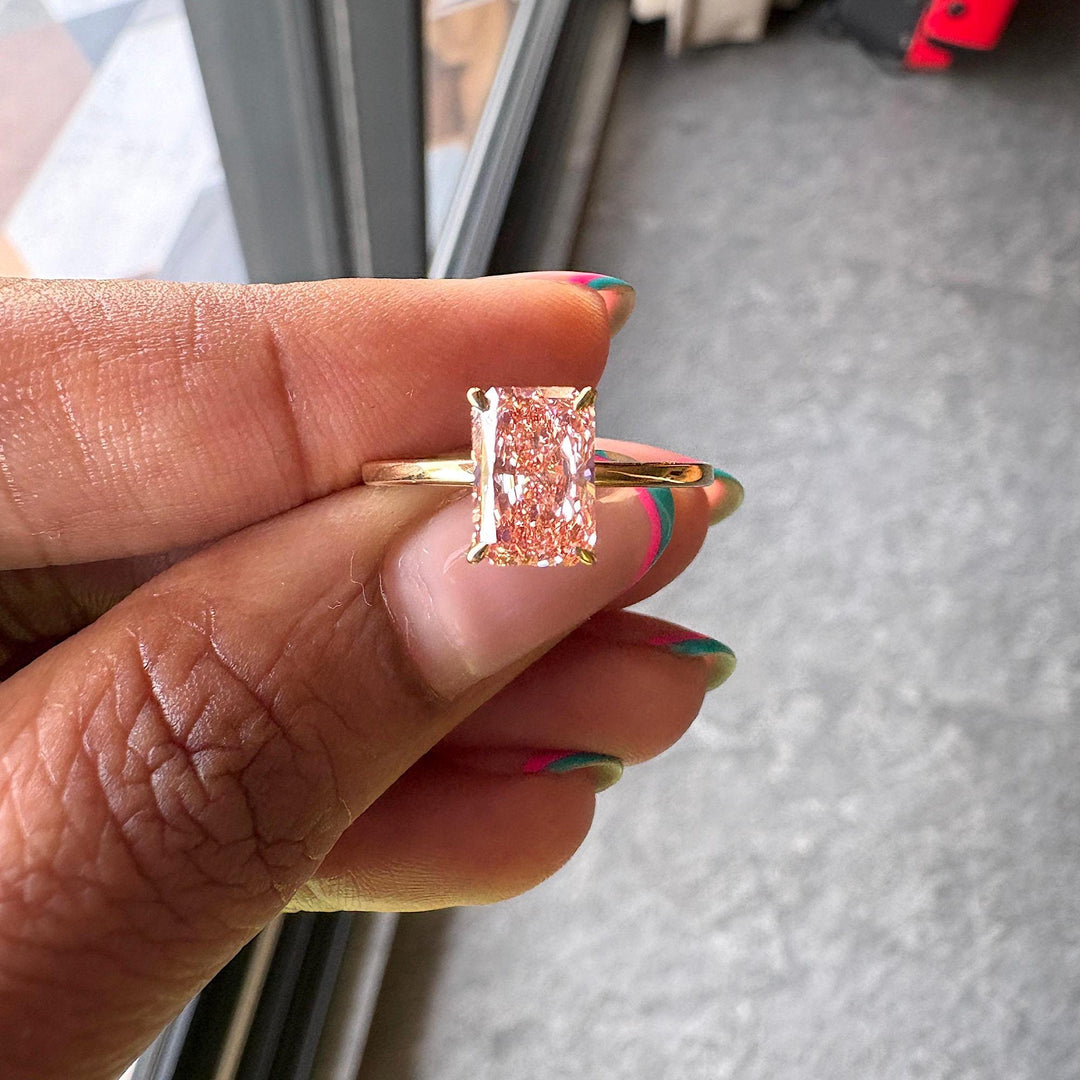 1.50CT Fancy Pink Diamond RingRadiant Cut Solitaire Engagement RingLab Grown Pink Radiant Jewelry1.5 Carat Pink Diamond SolitaireFancy Intense Pink Radiant Diamond1.50CT Pink Radiant Cut JewelryLight Pink Radiant Lab DiamondPink Radiant Cut Anniversary Ring1.50 Carat Lab Created Pink DiamondSimple Pink Radiant Diamond Ring