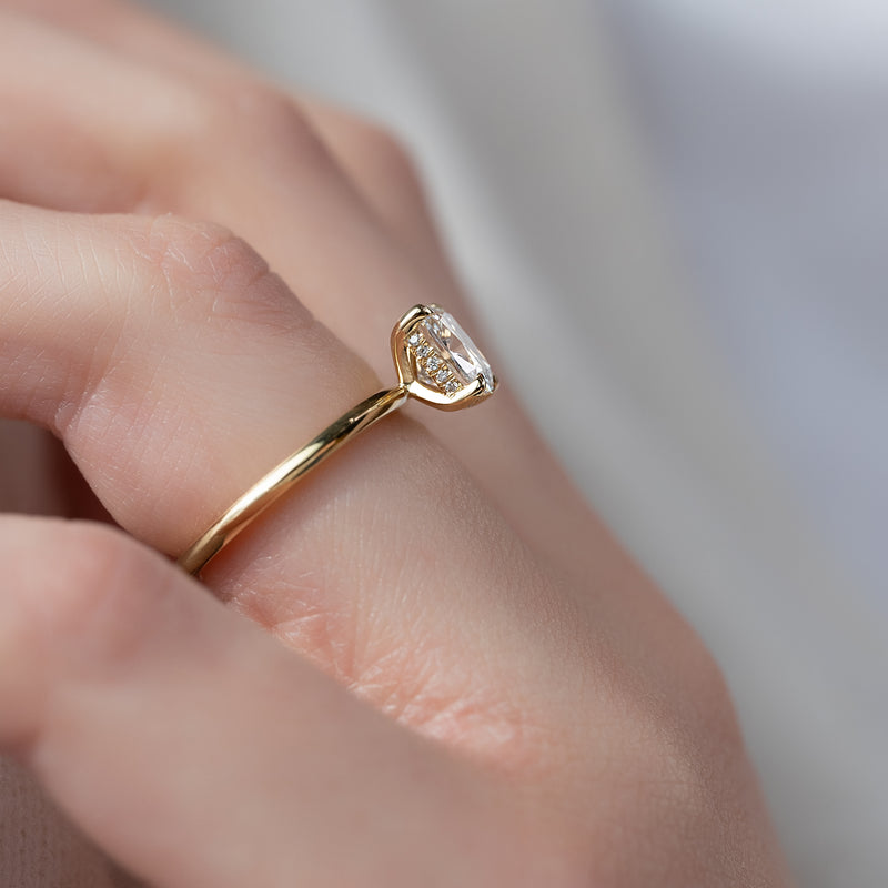  Personalized engagement ring, Exclusive engagement ring, Engraved engagement ring, Halo diamond engagement ring, Solitaire diamond engagement ring, Unique 