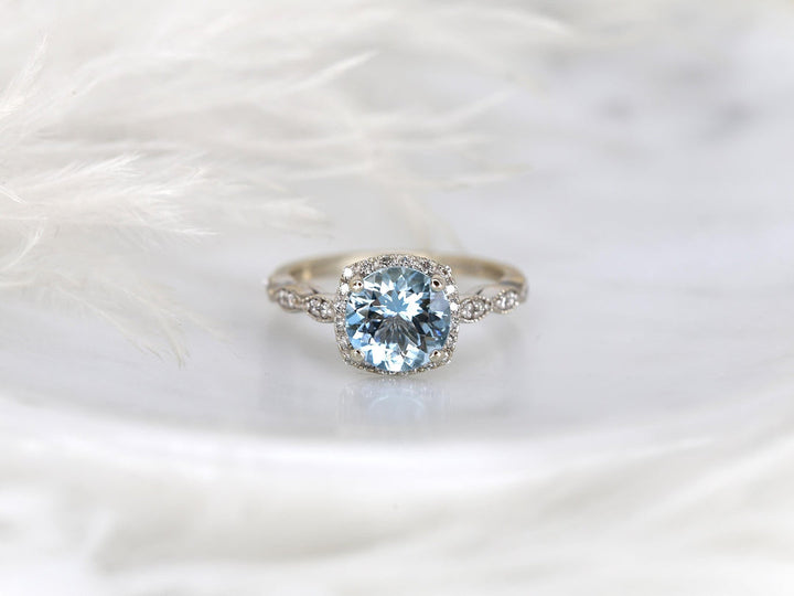 Sustainable Luxury
Eco Friendly Ring
Blue Aquamarine Ring
Round Halo Diamond
Vintage Style Halo
Modern Engagement Ring
Lab Grown Jewelry
