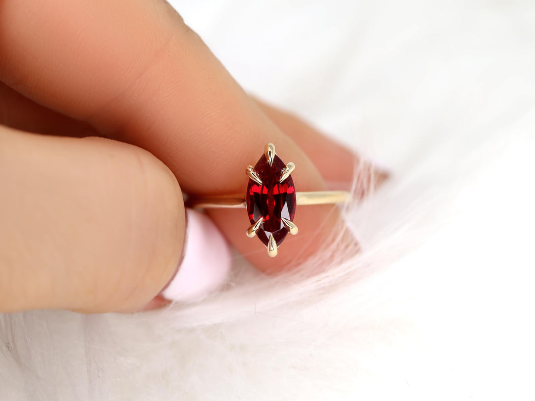 Ruby Engagement Ring
Marquise Cut Ruby
Solitaire Engagement Ring
Lab Grown Diamond
