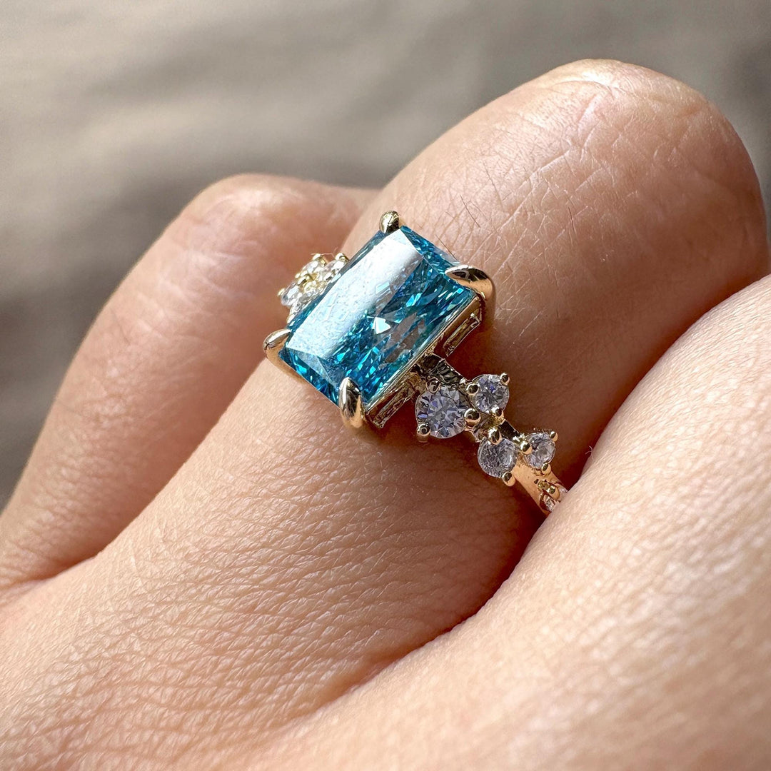 Conflict Free Blue Diamond22. IGI Certified Lab Diamond23. Sustainable Engagement Ring24. Ethical Fine Jewelry25. Custom Made Engagement Ring26. Affordable Blue Diamond Luxury