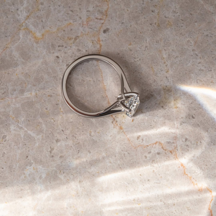 3.0CT Radiant  Lab Grown Diamond Unique Style Engagement Ring