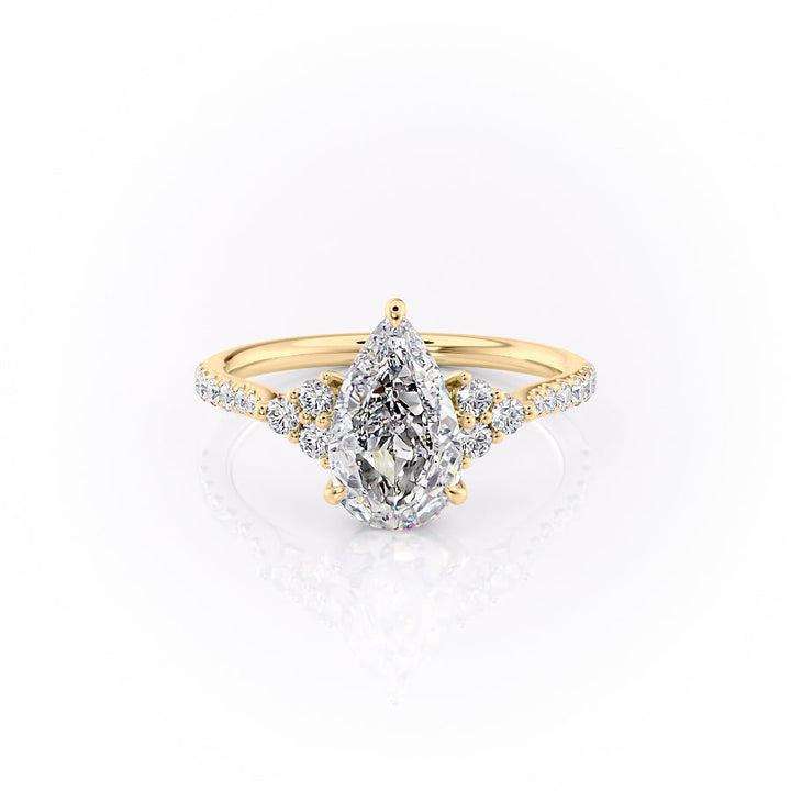 Pear versatile diamond ring, Pear ethical diamond ring, Pear sustainable diamond ring, Pear conflict-free diamond ring,