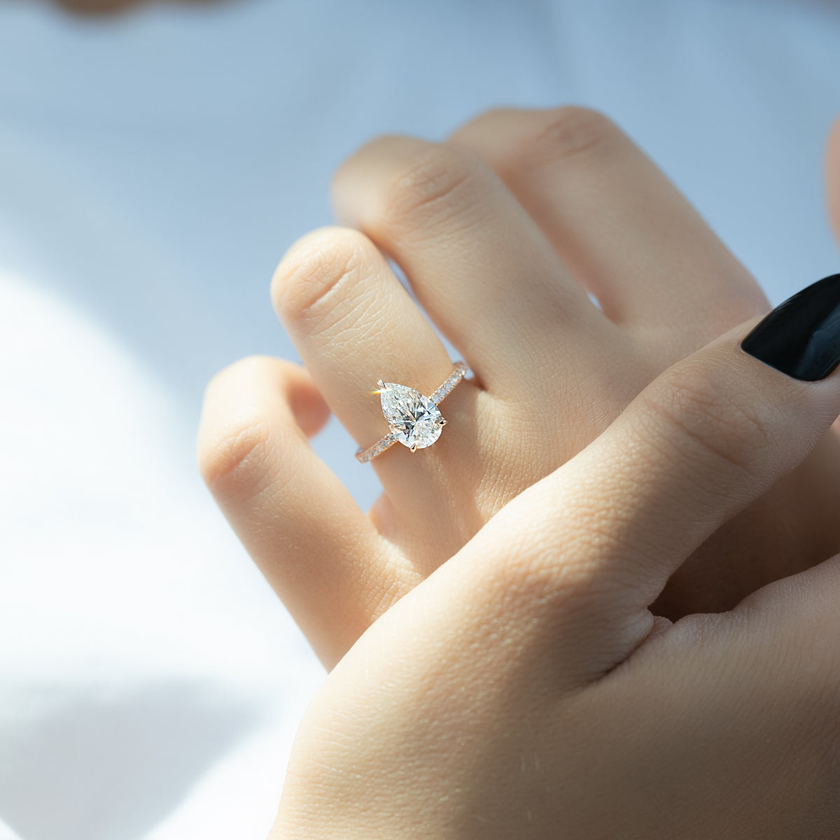 Pear trendy diamond ring, Pear fashionable diamond ring, Pear versatile diamond ring, Pear ethical diamond ring, 