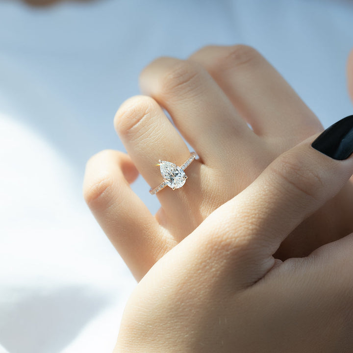 Pear trendy diamond ring, Pear fashionable diamond ring, Pear versatile diamond ring, Pear ethical diamond ring, 
