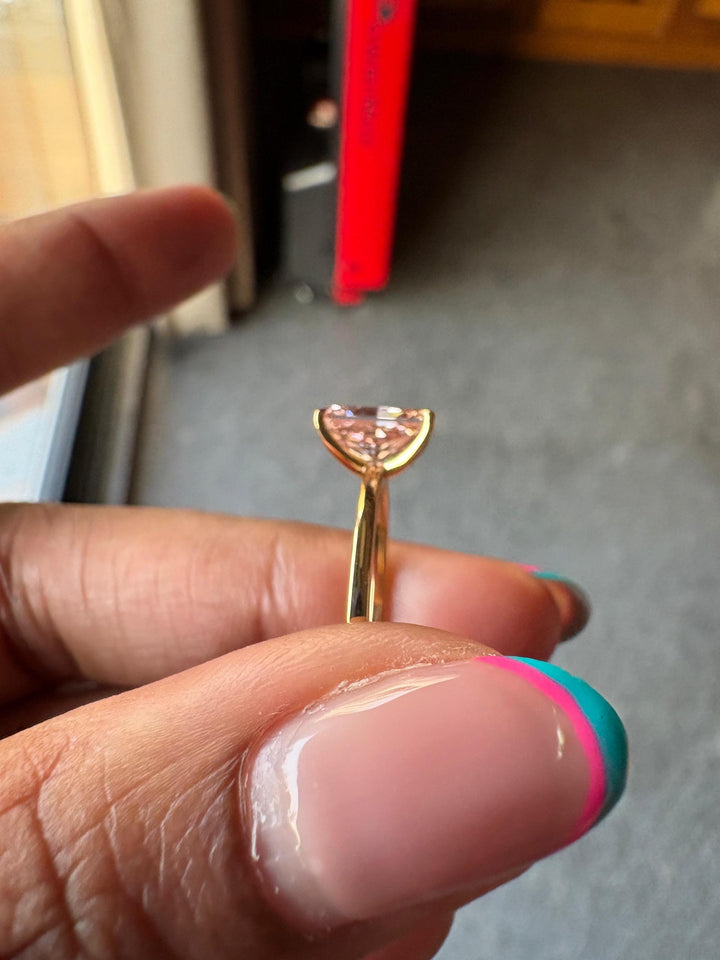 Lab Grown Pink Radiant Jewelry1.5 Carat Pink Diamond SolitaireFancy Intense Pink Radiant Diamond1.50CT Pink Radiant Cut JewelryLight Pink Radiant Lab DiamondPink Radiant Cut Anniversary Ring1.50 Carat Lab Created Pink DiamondSimple Pink Radiant Diamond Ring