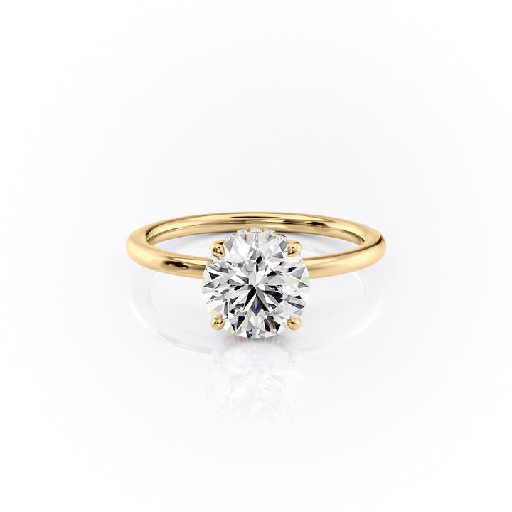 Round online engagement ring, Round local engagement ring, Round handmade engagement ring, Round customized engagement ring, Round made-to-order engagement ring