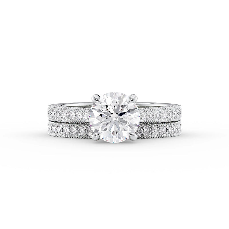 Round unique diamond engagement ring, Round custom diamond engagement ring, Round affordable diamond engagement ring, Round luxury diamond engagement ring