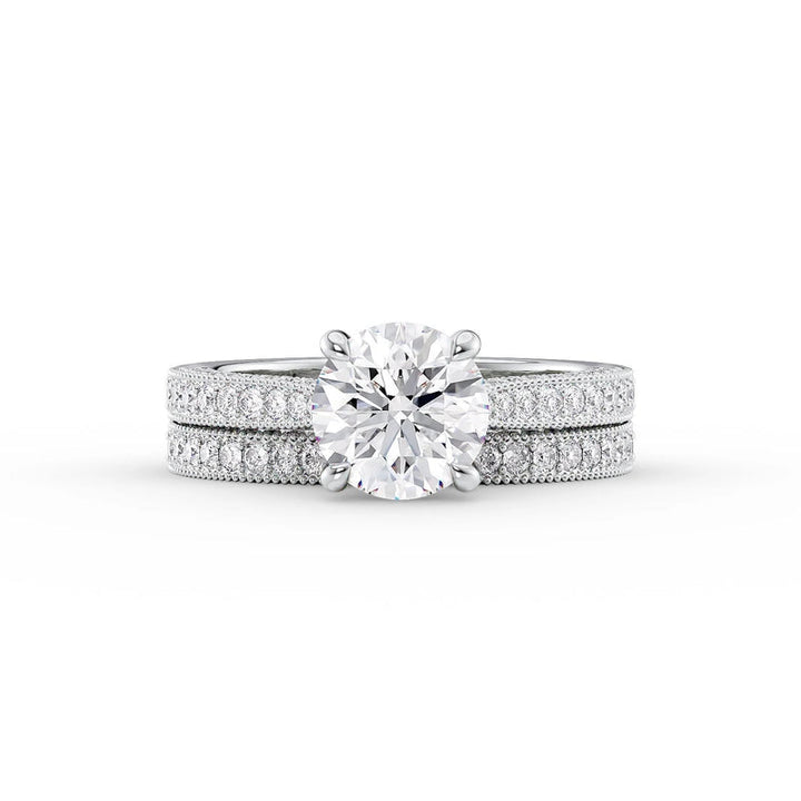 Round unique diamond engagement ring, Round custom diamond engagement ring, Round affordable diamond engagement ring, Round luxury diamond engagement ring