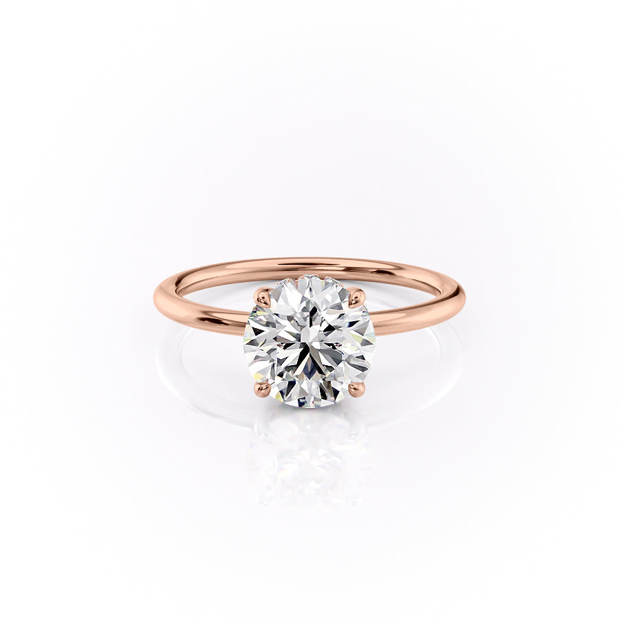 Round bezel engagement ring, Round tension set engagement ring, Round split shank engagement ring, Round channel set engagement ring, 