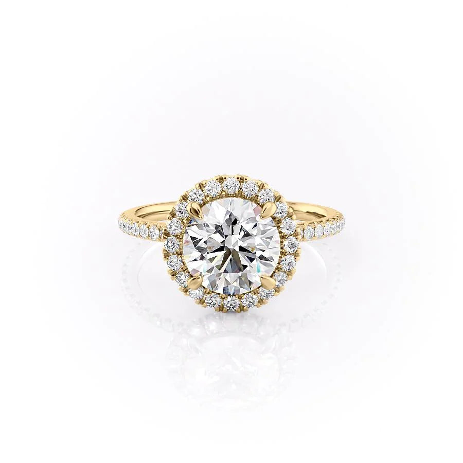 Hidden halo engagement ring, Best hidden halo diamond rings, Classic hidden halo engagement rings,