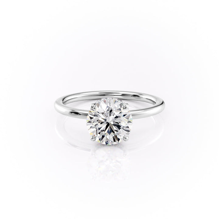 Round conflict-free engagement ring, Round lab-grown engagement ring, Round natural engagement ring, Round certified engagement ring, 