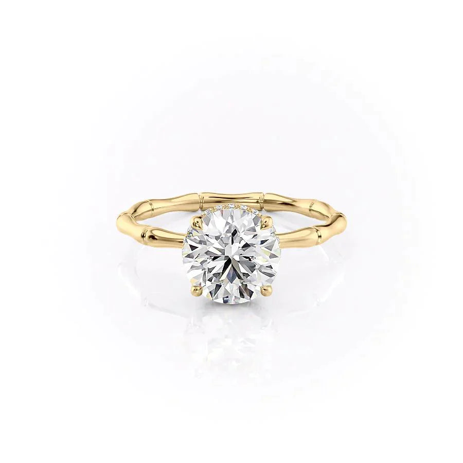 Round exclusive engagement ring, Round engraved engagement ring, Round halo diamond engagement ring, Round solitaire diamond engagement ring,
