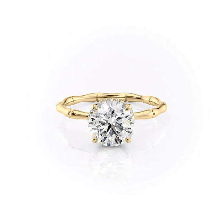 Round exclusive engagement ring, Round engraved engagement ring, Round halo diamond engagement ring, Round solitaire diamond engagement ring,