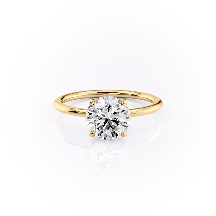 1.0CT Round Lab Grown Diamond Solitaire Engagement Ring