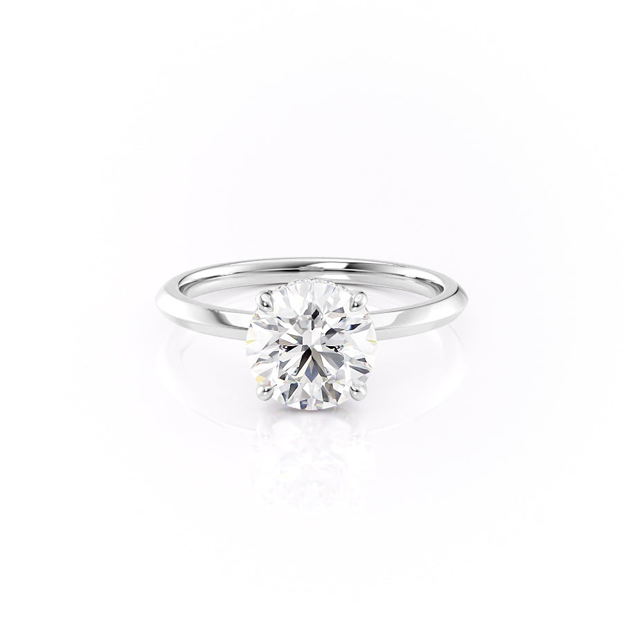 Designer lab-grown diamond ring purchase, White gold lab-grown diamond engagement ring, Elegant lab-grown diamond ring for bride, 