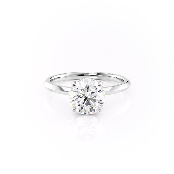 Designer lab-grown diamond ring purchase, White gold lab-grown diamond engagement ring, Elegant lab-grown diamond ring for bride, 