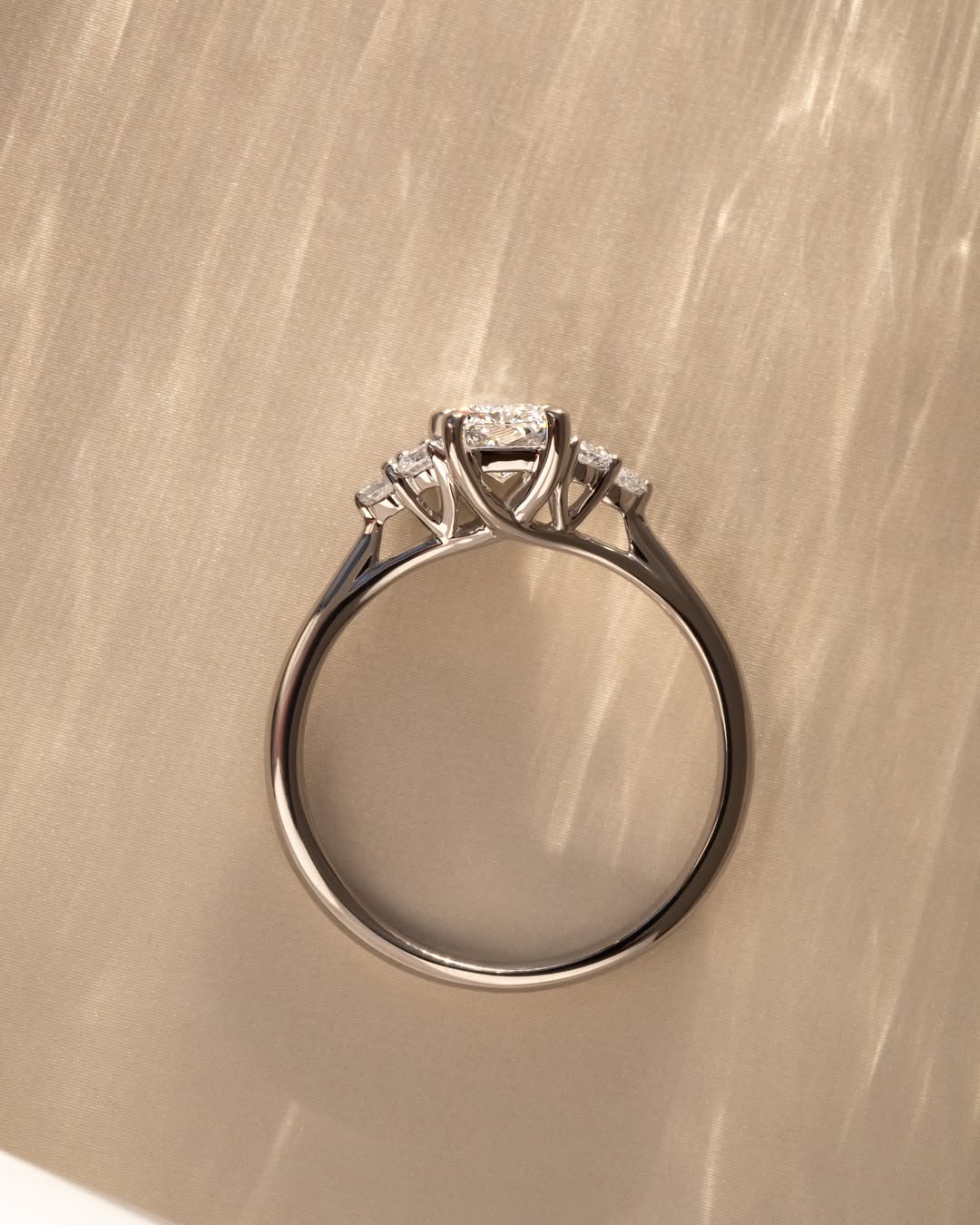 1.0 -3.0 CT Radiant D/VS2  Lab Grown Diamond Cluster Style Engagement Ring