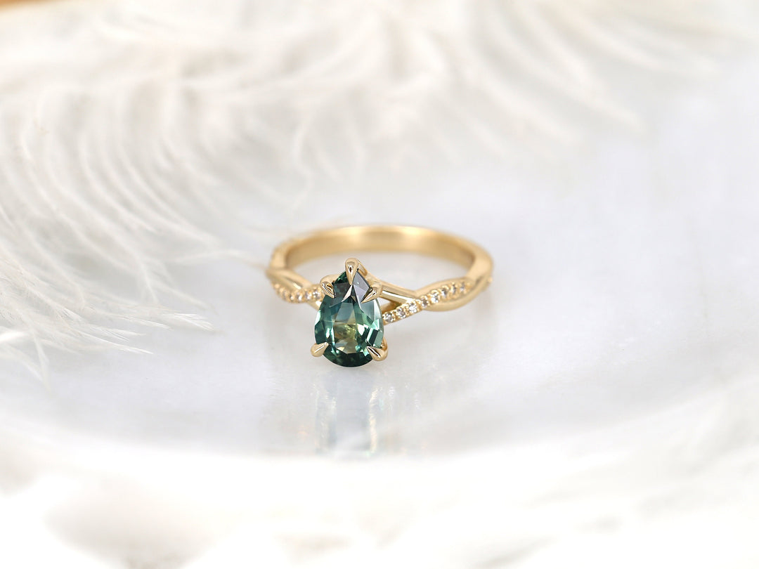 Sustainable Luxury
Eco Friendly Diamond
Teal Gemstone Ring
Pear Cut Engagement