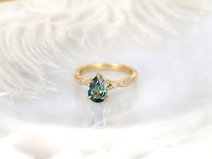 Sustainable Luxury
Eco Friendly Diamond
Teal Gemstone Ring
Pear Cut Engagement