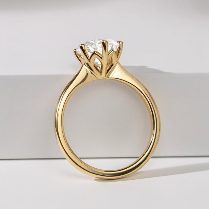 1.50CT Round  Lab Grown Diamond Solitaire Style Engagement Ring