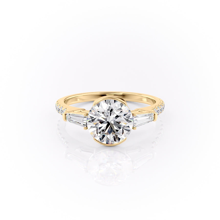 Three-stone engagement rings under $2000, Buy three-stone ring with matching band, 
