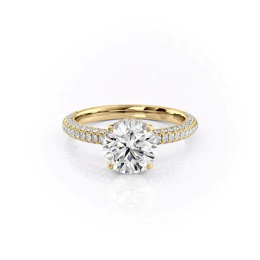 Affordable hidden halo rings, Hidden halo vs traditional halo rings, Hidden halo diamond ring in white gold