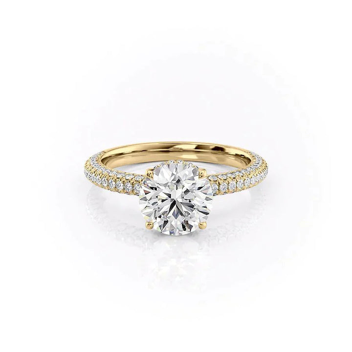 Affordable hidden halo rings, Hidden halo vs traditional halo rings, Hidden halo diamond ring in white gold