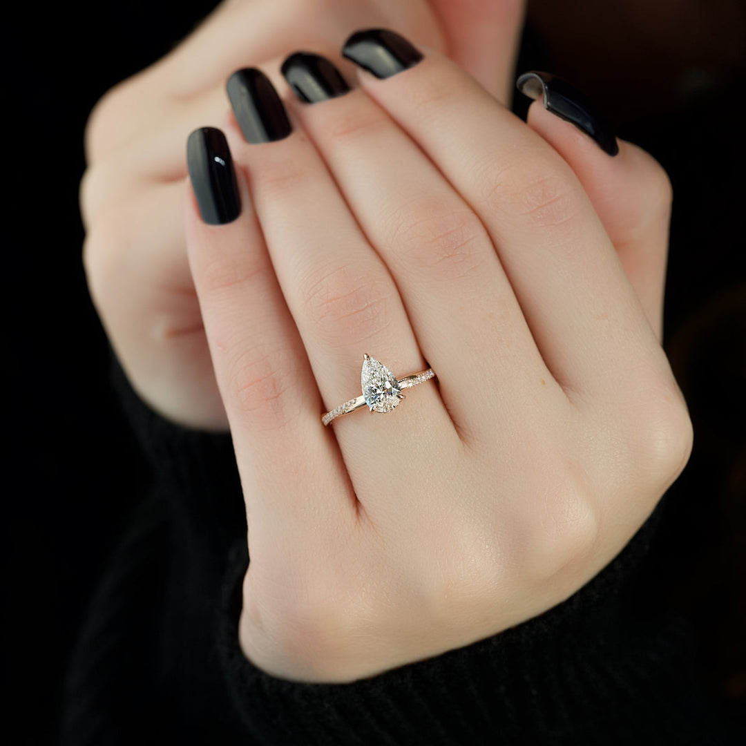 Victorian bridal ring set, Contemporary bridal ring set, Nature-inspired bridal ring set, Destination bridal ring set, 