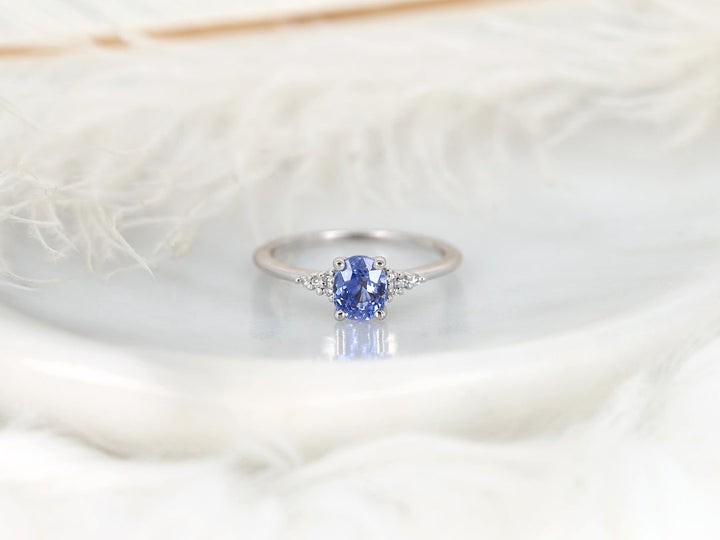 Cornflower Blue Gem
Vintage Style Cluster
1.5 Carat Sapphire
Modern Cluster Ring
