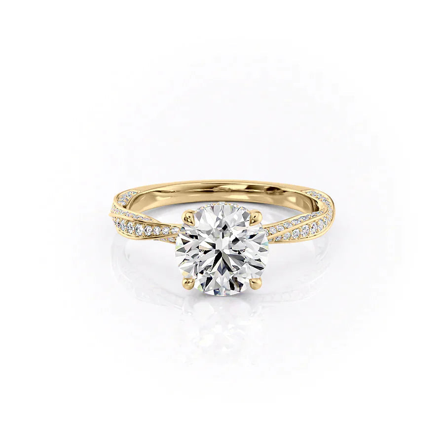 Oval cut twist engagement rings for sale, Custom braided engagement rings with hidden halo, 