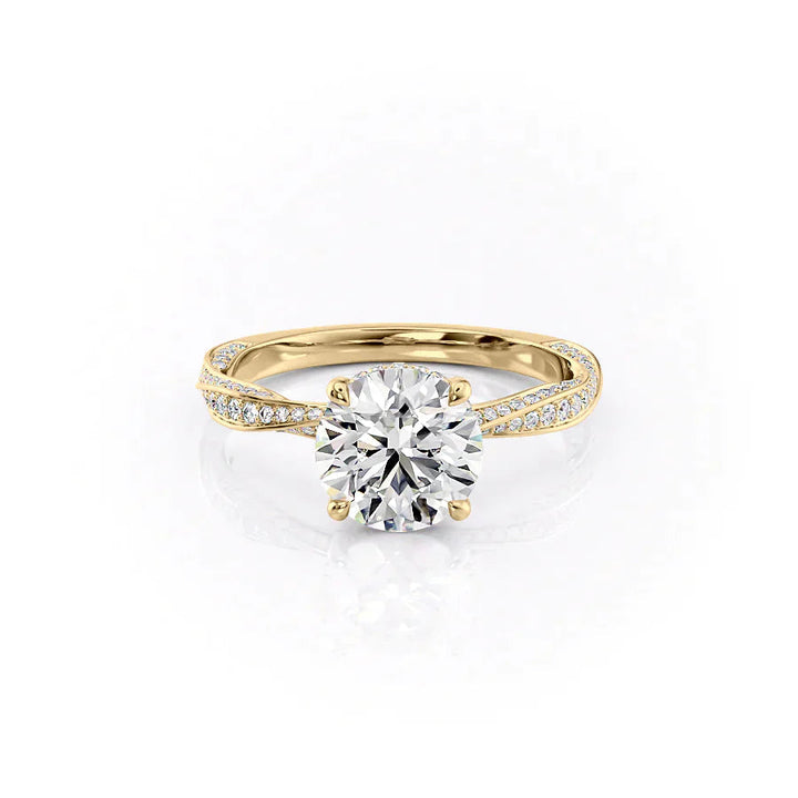 Oval cut twist engagement rings for sale, Custom braided engagement rings with hidden halo, 