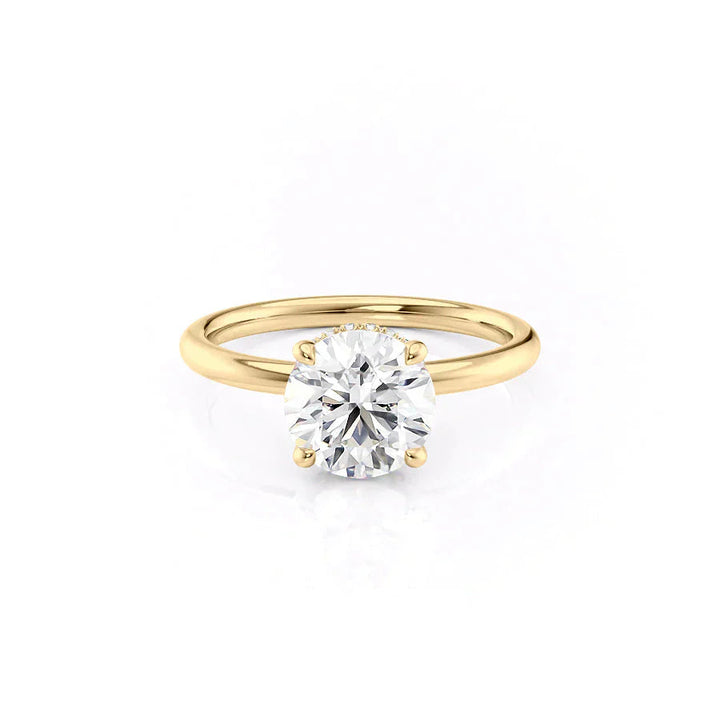 Rose gold engagement ring, Vintage engagement ring, Antique engagement ring, 