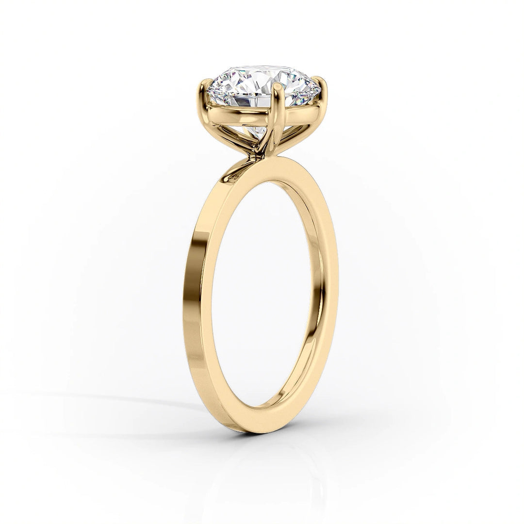 2.0CT Cushion Lab Grown E/VVS1 Diamond Square Solitaire Engagement Ring